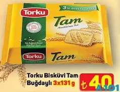 TORKU BİSKÜVİ TAM BUĞDAYLI 3X131 G